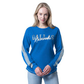 NBA - Dallas Mavericks G-III 4Her by Carl Banks Women's Advantage Tri-Blend Long Sleeve T-Shirt - Blue