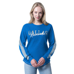 NBA - Dallas Mavericks G-III 4Her by Carl Banks Women's Advantage Tri-Blend Long Sleeve T-Shirt - Blue
