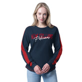 NBA - New Orleans Pelicans G-III 4Her by Carl Banks Women's Advantage Tri-Blend Long Sleeve T-Shirt - Navy