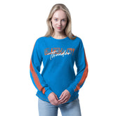 NBA - Oklahoma City Thunder G-III 4Her by Carl Banks Women's Advantage Tri-Blend Long Sleeve T-Shirt - Heather Blue