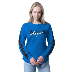 NBA - Orlando Magic G-III 4Her by Carl Banks Women's Advantage Tri-Blend Long Sleeve T-Shirt - Blue