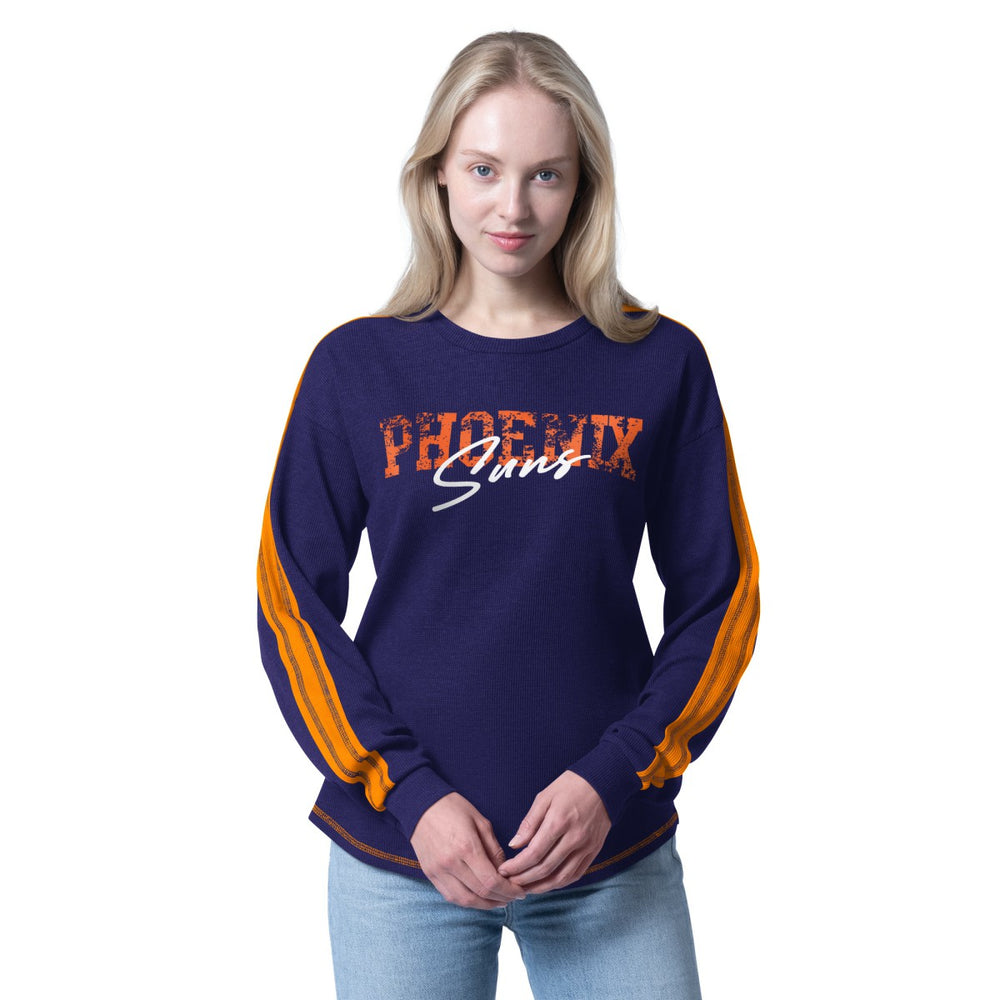 NBA - Phoenix Suns G-III 4Her by Carl Banks Women's Advantage Tri-Blend Long Sleeve T-Shirt - Purple