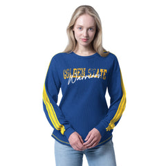 NBA - Golden State Warriors G-III 4Her by Carl Banks Women's Advantage Tri-Blend Long Sleeve T-Shirt - Royal