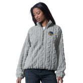NBA - Golden State Warriors G-III 4Her by Carl Banks Women's Champ Half-Zip Pullover - Gray