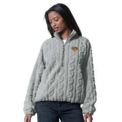 NBA - New York Knicks G-III 4Her by Carl Banks Women's Champ Half-Zip Pullover - Gray