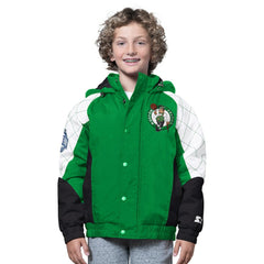 NBA - Boston Celtics Starter Youth All Time Pro Jr. Full-Zip Hoodie Jacket - Kelly Green/Black