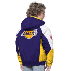 NBA - Los Angeles Lakers Starter Youth All Time Pro Jr. Full-Zip Hoodie Jacket - Purple/Gold