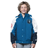 NBA - Minnesota Timberwolves Starter Youth All Time Pro Jr. Full-Zip Hoodie Jacket - Blue/Navy