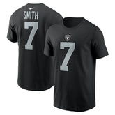 Geno Smith Las Vegas Raiders Name & Number T-Shirt Black - Nike