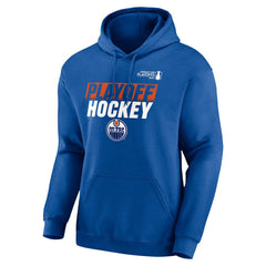 Edmonton Oilers - Fanatics 2025 Stanley Cup Playoffs Breakout Fleece Pullover Hoodie Royal