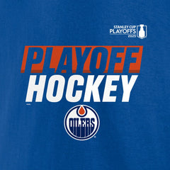 Edmonton Oilers - Fanatics 2025 Stanley Cup Playoffs Breakout Fleece Pullover Hoodie Royal