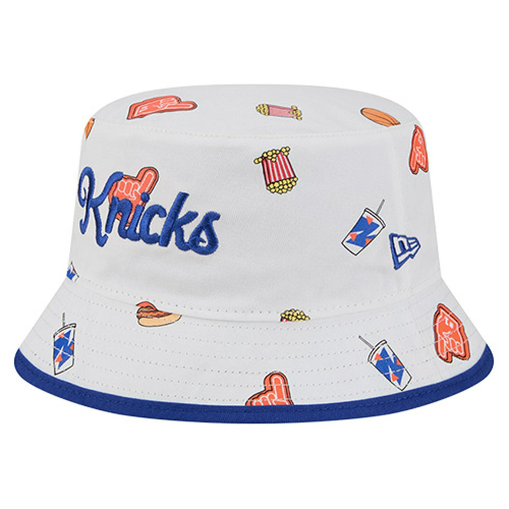 New Era - New York Knicks Team Cheer Reversible Bucket Hat - White