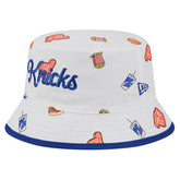New Era - New York Knicks Team Cheer Reversible Bucket Hat - White