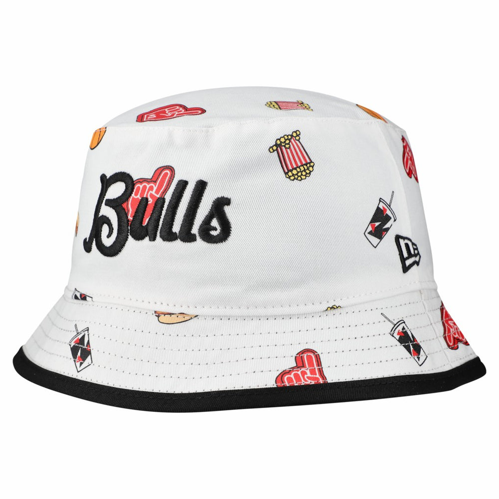 New Era - Chicago Bulls Team Cheer Reversible Bucket Hat - White