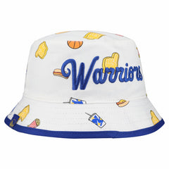 New Era - Golden State Warriors Team Cheer Reversible Bucket Hat - White