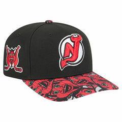 New Jersey Devils - New Era Mascot Visor 9SEVENTY Adjustable Hat Black