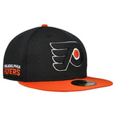 Philadelphia Flyers - New Era Mesh Crown Two-Tone 59FIFTY Fitted Hat Black/Orange
