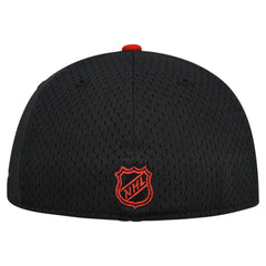 Chicago Blackhawks New Era Mesh Crown Two-Tone 59FIFTY Fitted Hat Black/Red