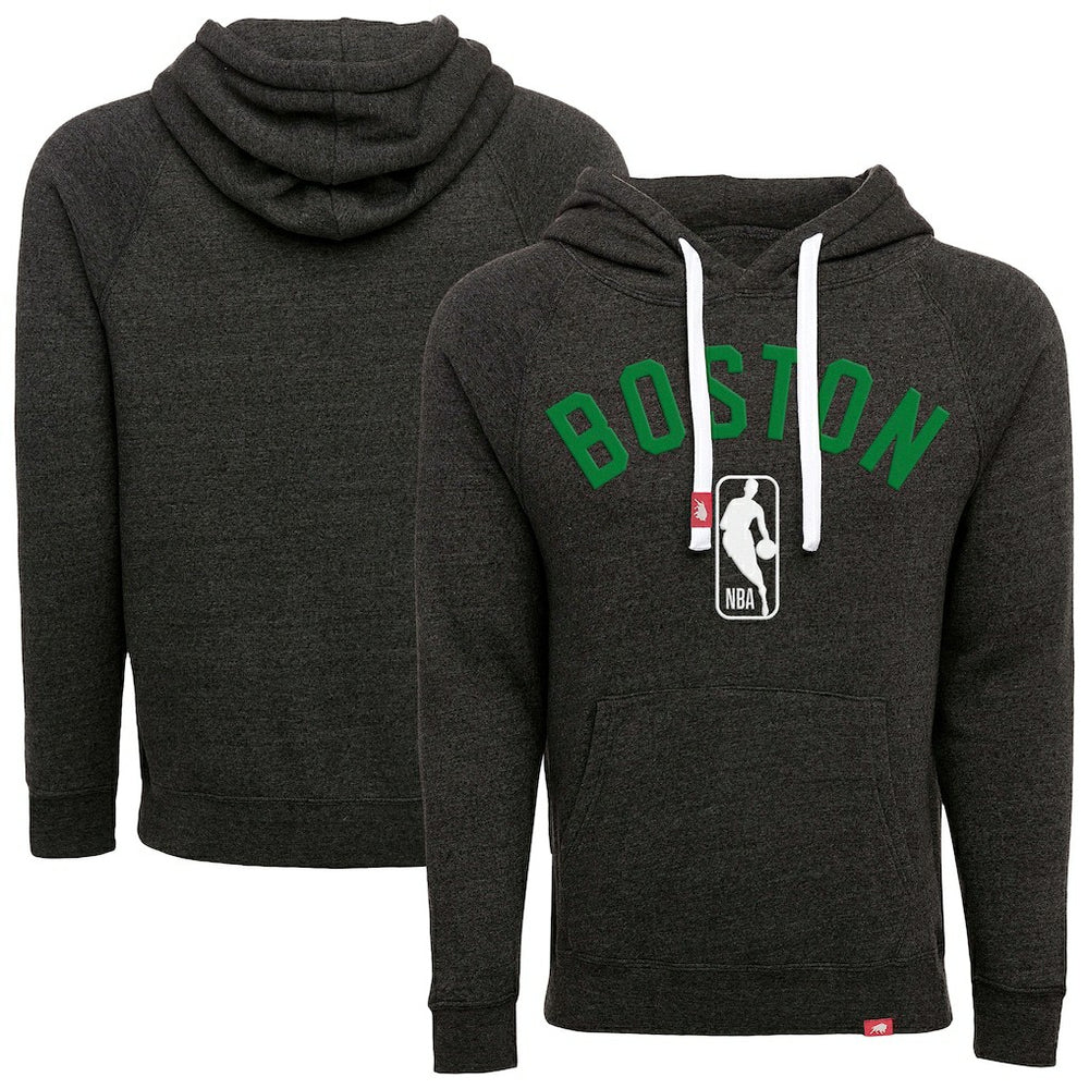 NBA - Boston Celtics Sportiqe Unisex Olsen Tri-Blend Pullover Hoodie - Black