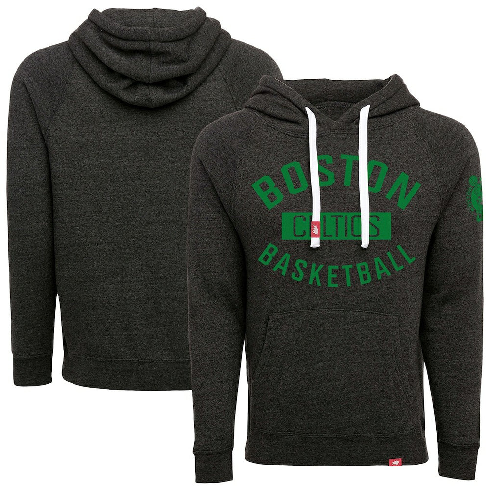 NBA - Boston Celtics Sportiqe Unisex Olsen Tri-Blend Pullover Hoodie - Black