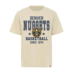 NBA - Denver Nuggets Sportiqe Unisex Duke Premium T-Shirt - Cream