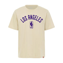 NBA - Los Angeles Lakers Sportiqe Unisex Duke Premium T-Shirt - Cream