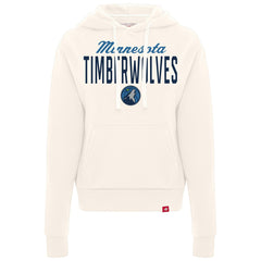 NBA - Minnesota Timberwolves Sportiqe Women's Ava Boxy Tri-Blend Pullover Hoodie - Cream