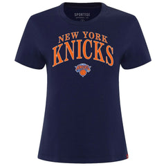 NBA - New York Knicks Sportiqe Women's Arcadia Boxy T-Shirt - Navy