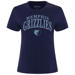 NBA - Memphis Grizzlies Sportiqe Women's Arcadia Boxy T-Shirt - Navy
