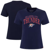 NBA - Oklahoma City Thunder Sportiqe Women's Arcadia Boxy T-Shirt - Navy