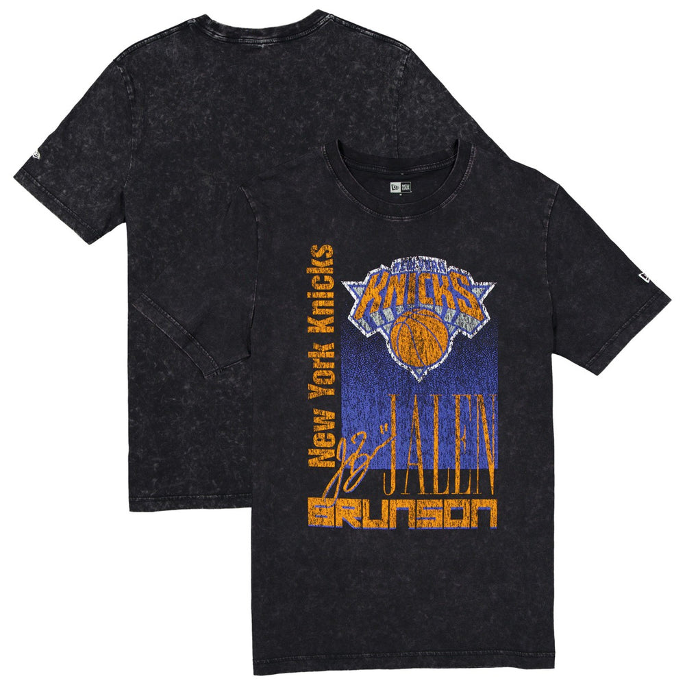 New Era - Jalen Brunson New York Knicks Full Court Press Mineral Wash Player T-Shirt - Black