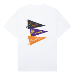 NBA - Enjoy Basketball x Los Angeles Lakers Unisex Hoop Enthusiast Capsule Collection T-Shirt - White