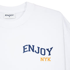 NBA - Enjoy Basketball x New York Knicks Unisex Hoop Enthusiast Capsule Collection T-Shirt - White
