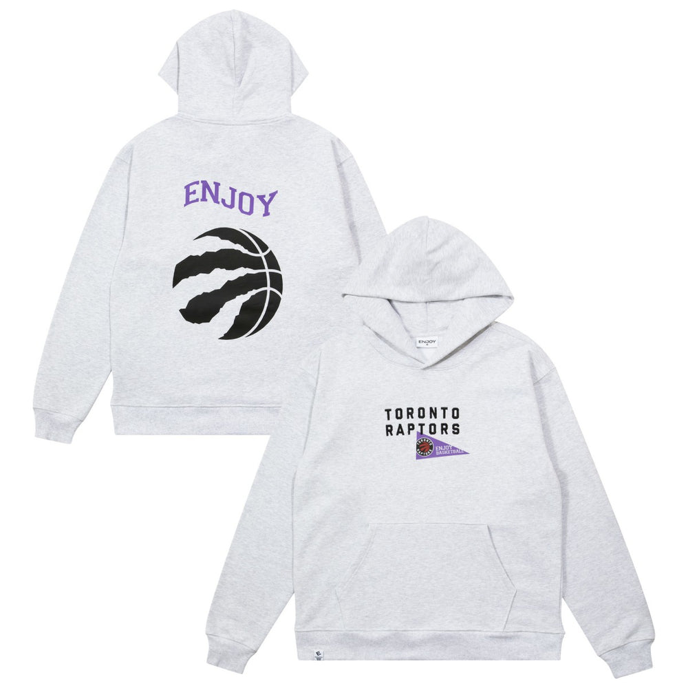 NBA - Enjoy Basketball x Toronto Raptors Unisex Hoop Enthusiast Capsule Collection Pullover Hoodie - Heather Gray