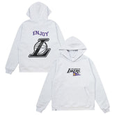 NBA - Enjoy Basketball x Los Angeles Lakers Unisex Hoop Enthusiast Capsule Collection Pullover Hoodie - Heather Gray
