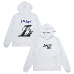 NBA - Enjoy Basketball x Los Angeles Lakers Unisex Hoop Enthusiast Capsule Collection Pullover Hoodie - Heather Gray