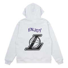 NBA - Enjoy Basketball x Los Angeles Lakers Unisex Hoop Enthusiast Capsule Collection Pullover Hoodie - Heather Gray