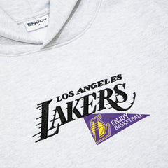 NBA - Enjoy Basketball x Los Angeles Lakers Unisex Hoop Enthusiast Capsule Collection Pullover Hoodie - Heather Gray
