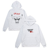 NBA - Enjoy Basketball x Chicago Bulls Unisex Hoop Enthusiast Capsule Collection Pullover Hoodie - Heather Gray