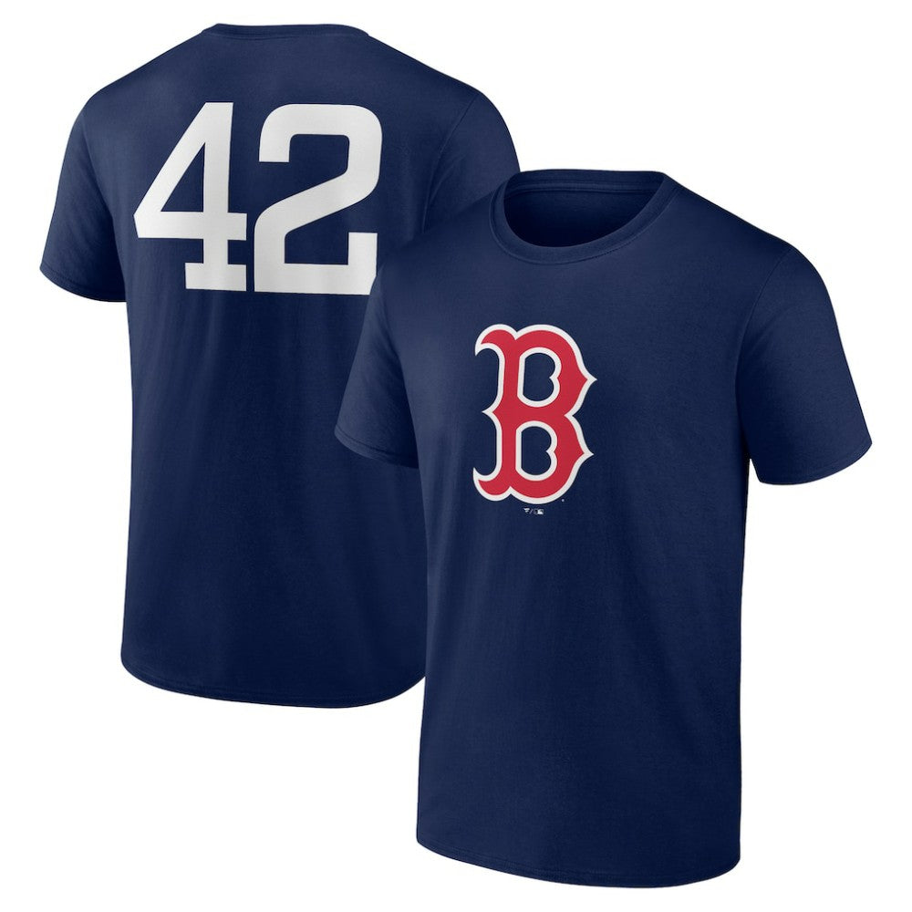 Boston Red Sox Jackie Robinson Day Name & Number T-Shirt for sale