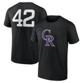 Colorado Rockies Jackie Robinson Day Name & Number T-Shirt On Sale
