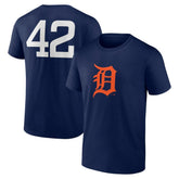 Detroit Tigers Jackie Robinson Day Name & Number T-Shirt for sale