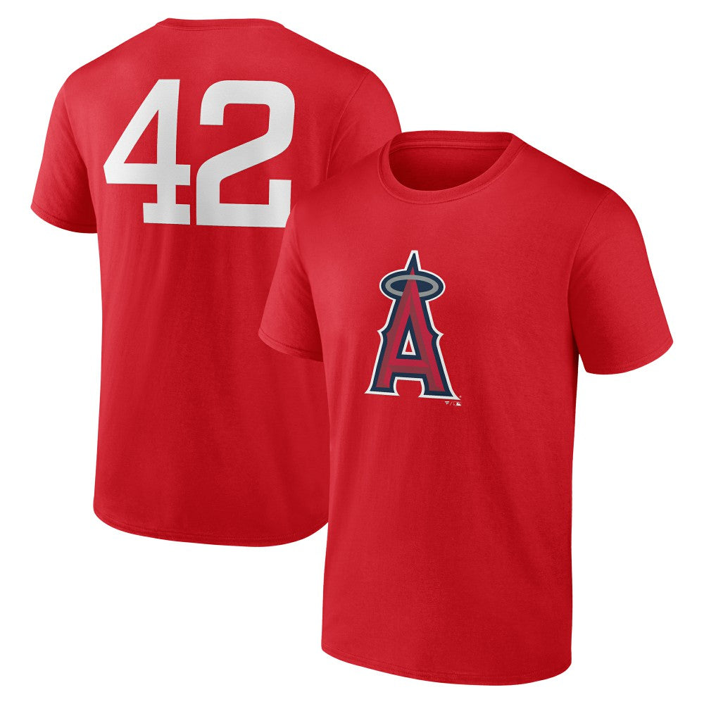 Los Angeles Angels Jackie Robinson Day Name & Number T-Shirt Online