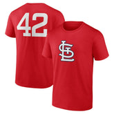 St. Louis Cardinals Jackie Robinson Day Name & Number T-Shirt for sale