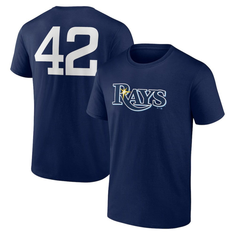 Tampa Bay Rays Jackie Robinson Day Name & Number T-Shirt On Sale