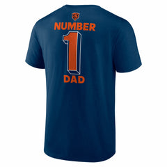 Chicago Bears #1 Dad Jersey T-Shirt Navy - NFL
