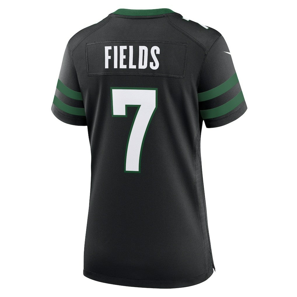Justin Fields New York Jets Women's Alternate Game Jersey - Black | NFL Jerseys