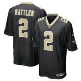 Spencer Rattler New Orleans Saints Team Game Jersey Black - Nike