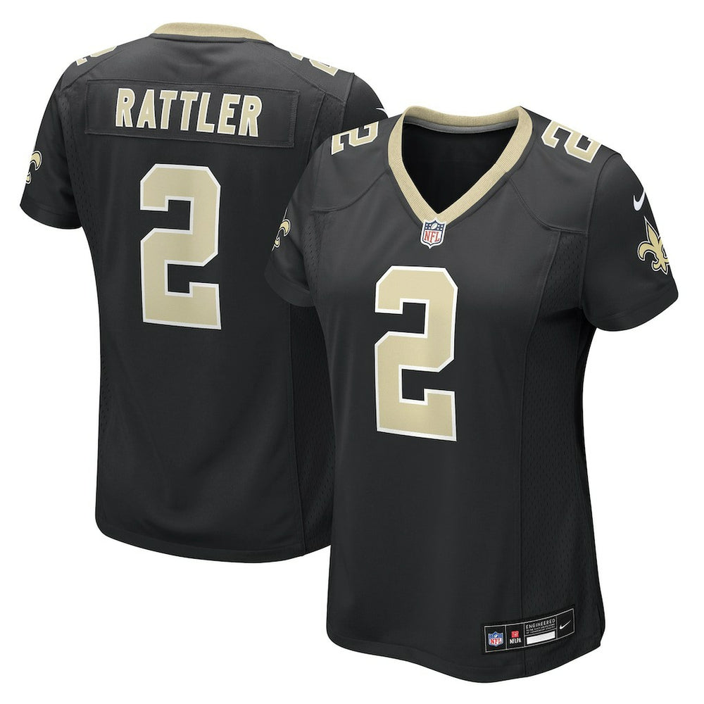 Spencer Rattler New Orleans Saints Women's Team Game Jersey Black - Nike