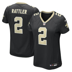 Spencer Rattler New Orleans Saints Women's Team Game Jersey Black - Nike